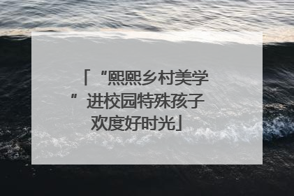 “熙熙乡村美学”进校园特殊孩子欢度好时光