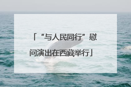 “与人民同行”慰问演出在西藏举行