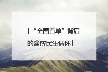 “全国首单”背后的淄博民生情怀