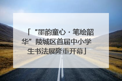 “墨韵童心・笔绘韶华”陵城区首届中小学生书法展隆重开幕