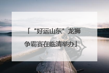 “好运山东”龙狮争霸赛在临清举办