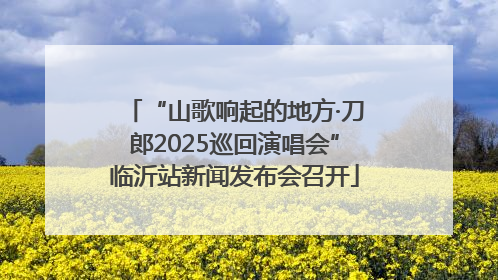 “山歌响起的地方·刀郎2025巡回演唱会”临沂站新闻发布会召开