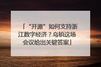 “开源”如何支持浙江数字经济？乌镇这场会议给出关键答案