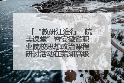 “教研江淮行—皖美课堂”暨安徽省职业院校思想政治课程研讨活动在芜湖高级职业技术学校举行