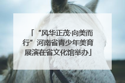 “风华正茂·向美而行”河南省青少年美育展演在省文化馆举办
