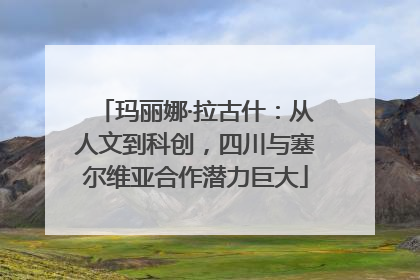 玛丽娜·拉古什：从人文到科创，四川与塞尔维亚合作潜力巨大