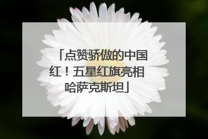 点赞骄傲的中国红！五星红旗亮相哈萨克斯坦
