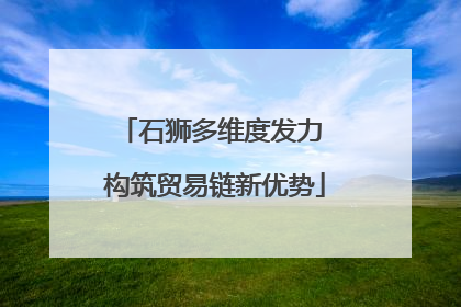 石狮多维度发力 构筑贸易链新优势