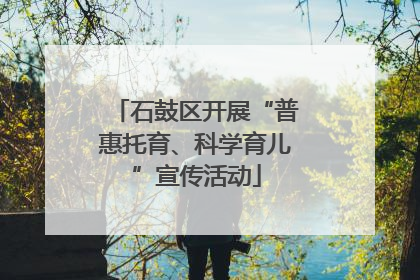 石鼓区开展“普惠托育、科学育儿”宣传活动