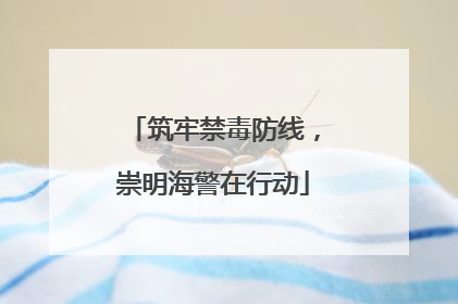 筑牢禁毒防线，崇明海警在行动