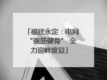 福建永定：电网“强筋健骨” 全力迎峰度夏