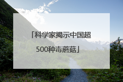 科学家揭示中国超500种毒蘑菇