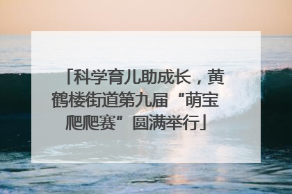 科学育儿助成长，黄鹤楼街道第九届“萌宝爬爬赛”圆满举行