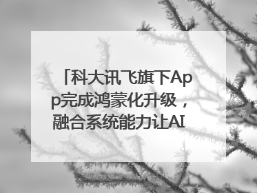科大讯飞旗下App完成鸿蒙化升级，融合系统能力让AI服务触手可及