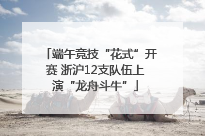 端午竞技“花式”开赛 浙沪12支队伍上演“龙舟斗牛”