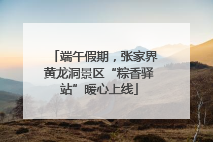端午假期，张家界黄龙洞景区“粽香驿站”暖心上线