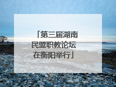 第三届湖南民盟职教论坛在衡阳举行