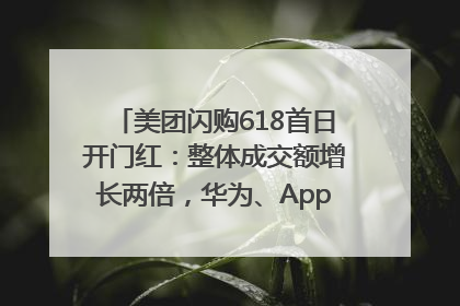美团闪购618首日开门红：整体成交额增长两倍，华为、Apple、沃尔玛等近800个品牌翻倍增长