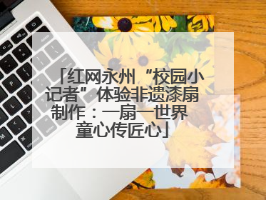 红网永州“校园小记者”体验非遗漆扇制作：一扇一世界 童心传匠心