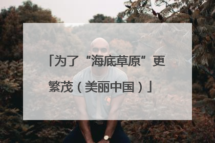 为了“海底草原”更繁茂（美丽中国）