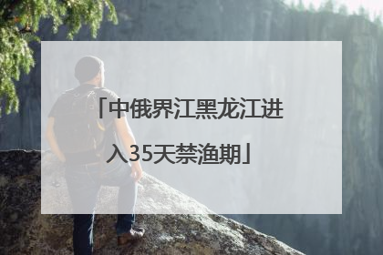 中俄界江黑龙江进入35天禁渔期