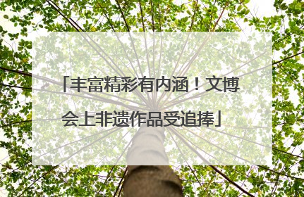 丰富精彩有内涵！文博会上非遗作品受追捧
