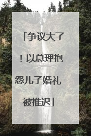 争议大了！以总理抱怨儿子婚礼被推迟