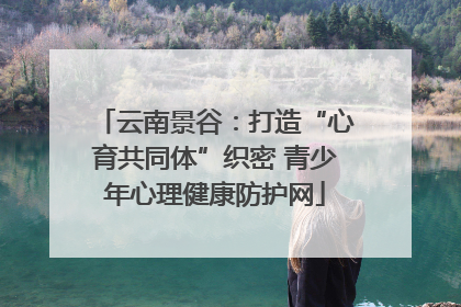 云南景谷：打造“心育共同体”织密 青少年心理健康防护网