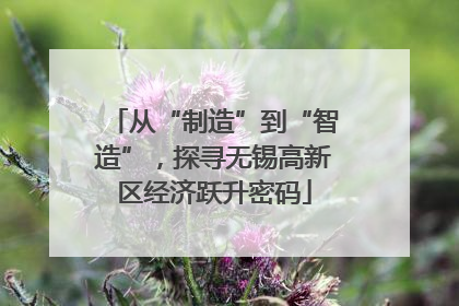 从“制造”到“智造”，探寻无锡高新区经济跃升密码
