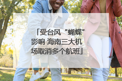 受台风“蝴蝶”影响 海南三大机场取消多个航班