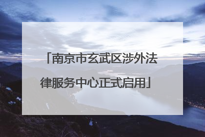 南京市玄武区涉外法律服务中心正式启用