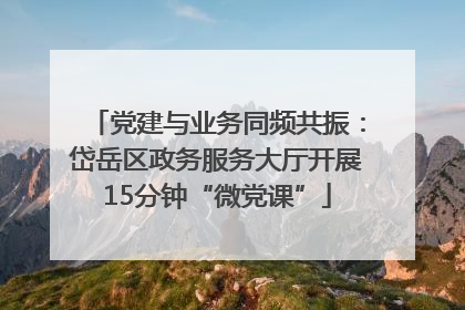 党建与业务同频共振：岱岳区政务服务大厅开展15分钟“微党课”