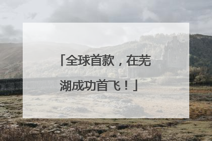 全球首款，在芜湖成功首飞！