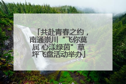 共赴青春之约，南通崇川“飞你莫属 心漾绿茵”草坪飞盘活动举办