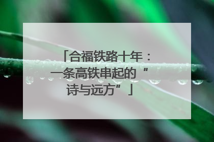 合福铁路十年：一条高铁串起的“诗与远方”