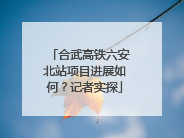 合武高铁六安北站项目进展如何？记者实探