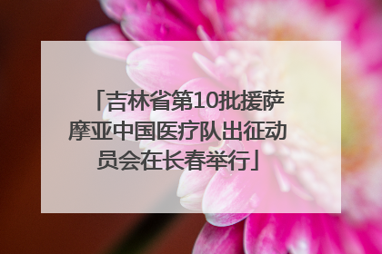 吉林省第10批援萨摩亚中国医疗队出征动员会在长春举行