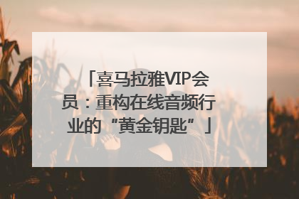 喜马拉雅VIP会员：重构在线音频行业的“黄金钥匙”