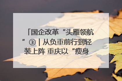 国企改革“头雁领航”③｜从负重前行到轻装上阵 重庆以“瘦身”谋“健体”