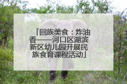 回族美食：炸油香——河口区湖滨新区幼儿园开展民族食育课程活动