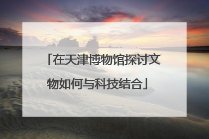 在天津博物馆探讨文物如何与科技结合