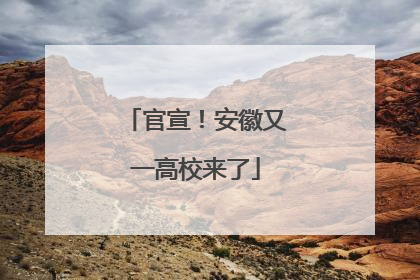 官宣！安徽又一高校来了