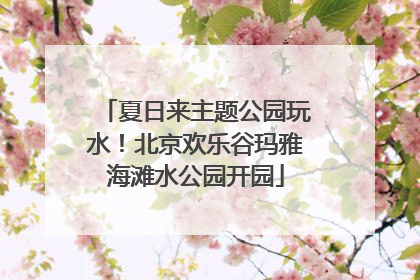 夏日来主题公园玩水！北京欢乐谷玛雅海滩水公园开园