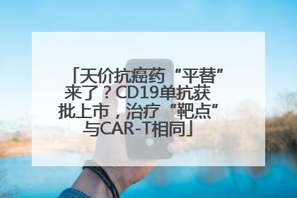 天价抗癌药“平替”来了？CD19单抗获批上市，治疗“靶点”与CAR-T相同