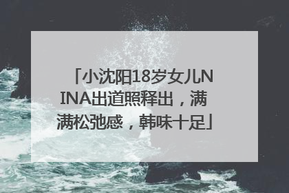 小沈阳18岁女儿NINA出道照释出，满满松弛感，韩味十足