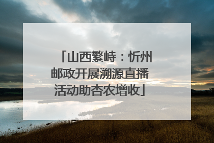 山西繁峙：忻州邮政开展溯源直播活动助杏农增收