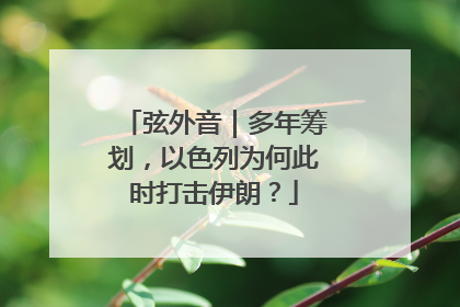 弦外音｜多年筹划，以色列为何此时打击伊朗？