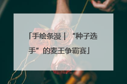 手绘条漫｜“种子选手”的麦王争霸赛