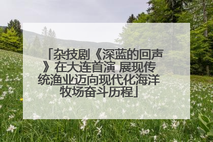 杂技剧《深蓝的回声》在大连首演 展现传统渔业迈向现代化海洋牧场奋斗历程
