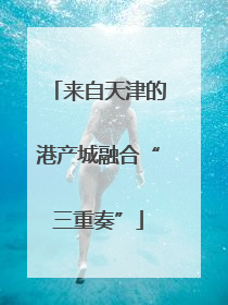 来自天津的港产城融合“三重奏”